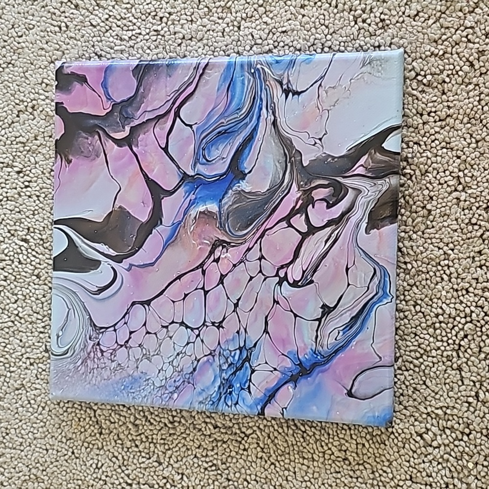 8x8" Acrylic Bloom Painting
